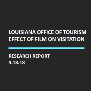 Louisiana Office of Tourism Effect of Film on Visitation Research Report Logo