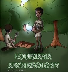 Louisiana Archaeology Coloring Book cover