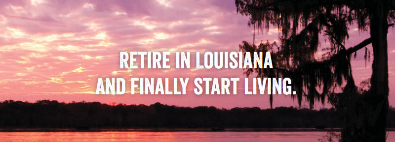 Retire in Louisiana banner