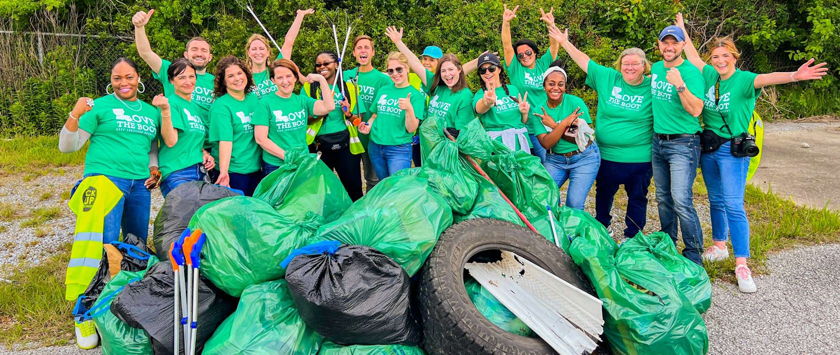 Keep Louisiana Beautiful cleanup crew