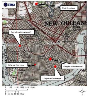 Map of project locations