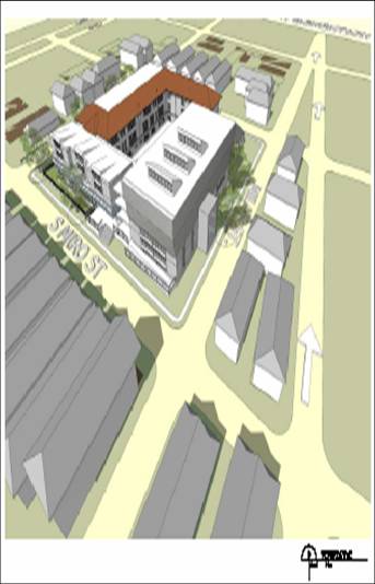 Simulated Aerial View - from SE