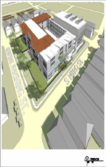 Simulated Aerial View - from SW
