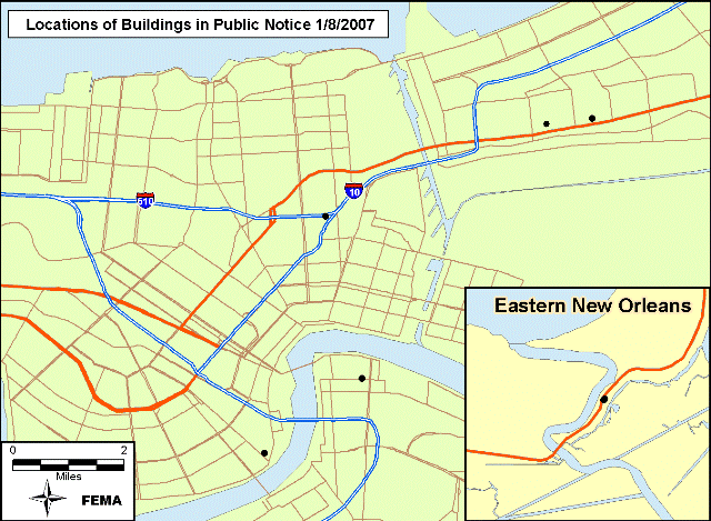 Location of Properties Proposed for Demolition that Have Collapsed