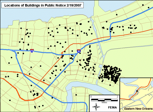 Location of Buildings determined not to be in a state of collapse, and seeking public comment.