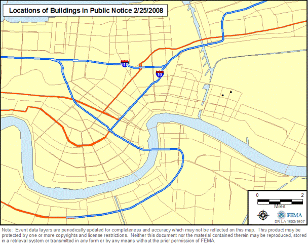 Location of Properties Proposed for Demolition that 

are Collapsed